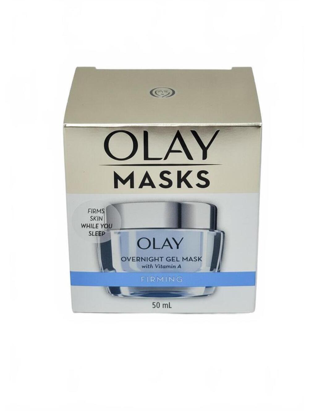 Olay Masks Overnight Gel Mask with Vitamin A, Firming Hydrating Gel, 50 mL